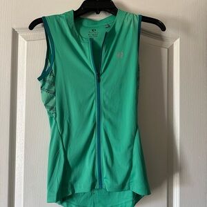 Pearl Izumi Women's Teal Zip-Up Tank Top